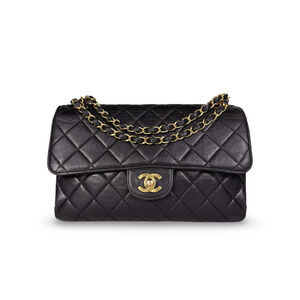 Chanel Vintage 24k Gold Hardware Double Sided Flap Bag